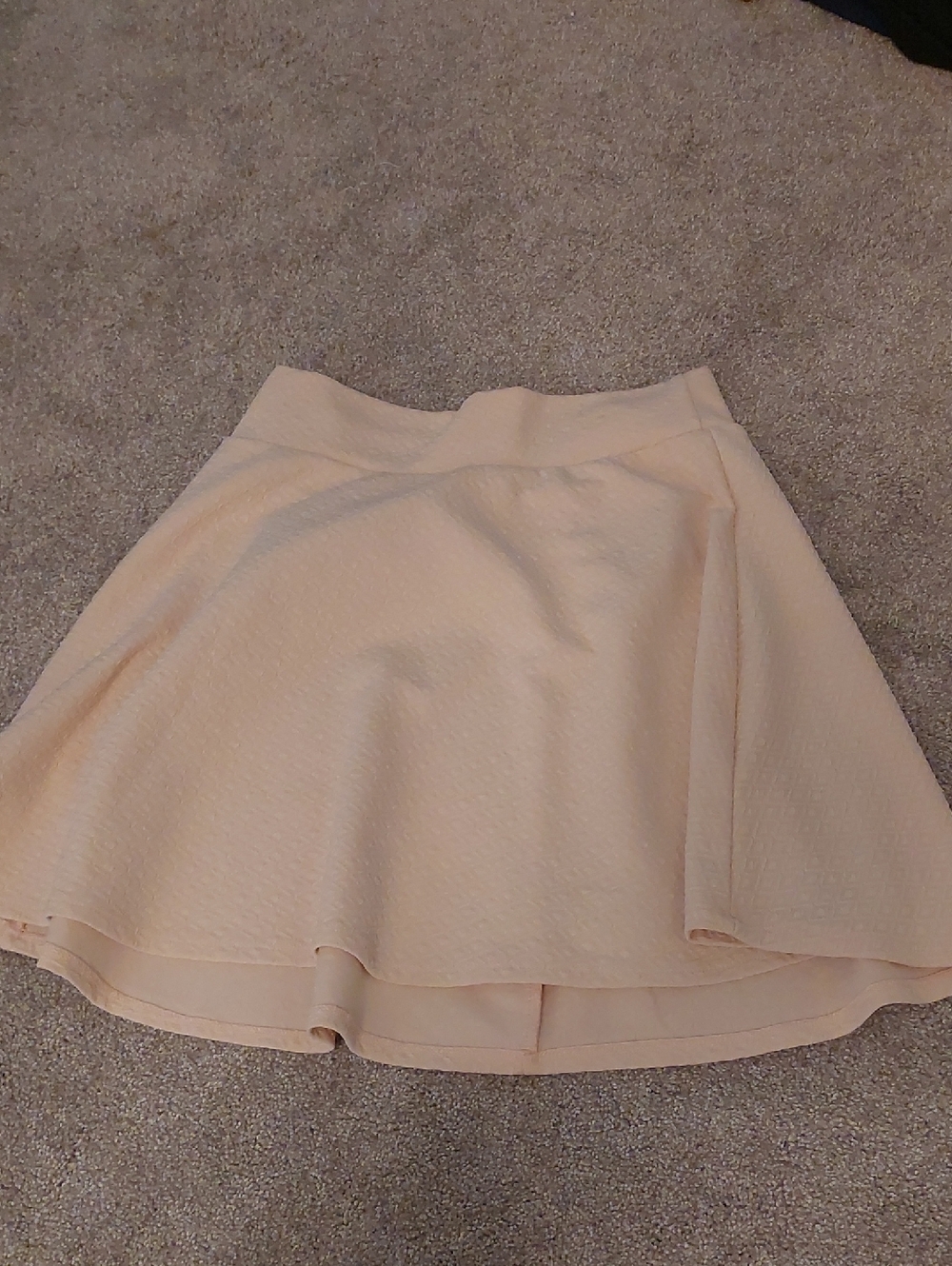 Charlotte Russe Light Peach Circle Skater Skirt